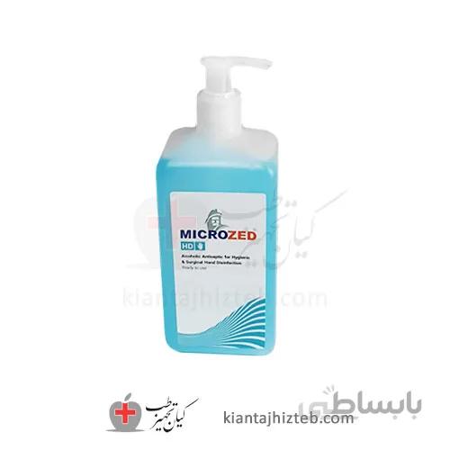 ضدعفونی کننده الکلی دست MICROZED دارای نرم کننده 500cc