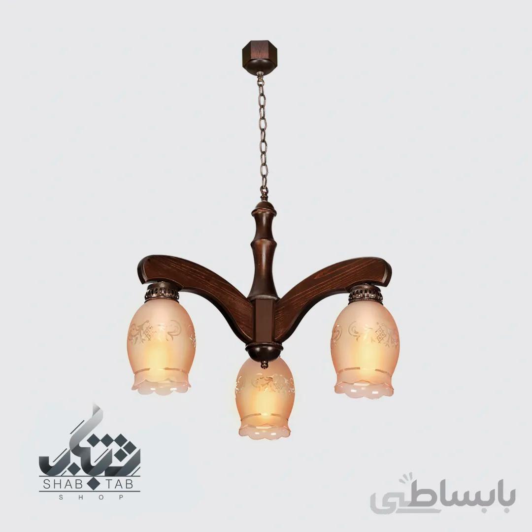آویز سه لامپ دارکار مدل افسون کد 224