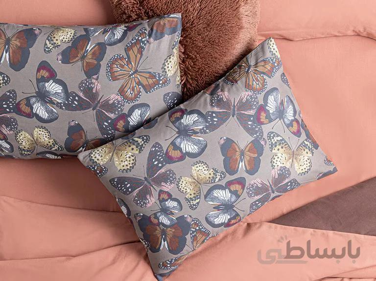 روبالشی انگلیش هوم طرح Papilions بسته ۲ عددی