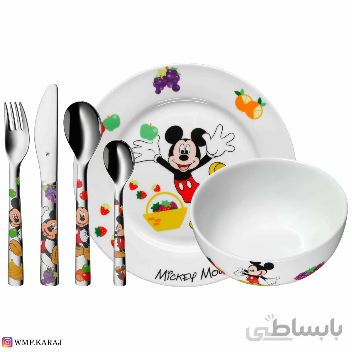 سرویس غذاخوری 6 پارچه کودک دبلیو ام اف طرح Mickey Mouse