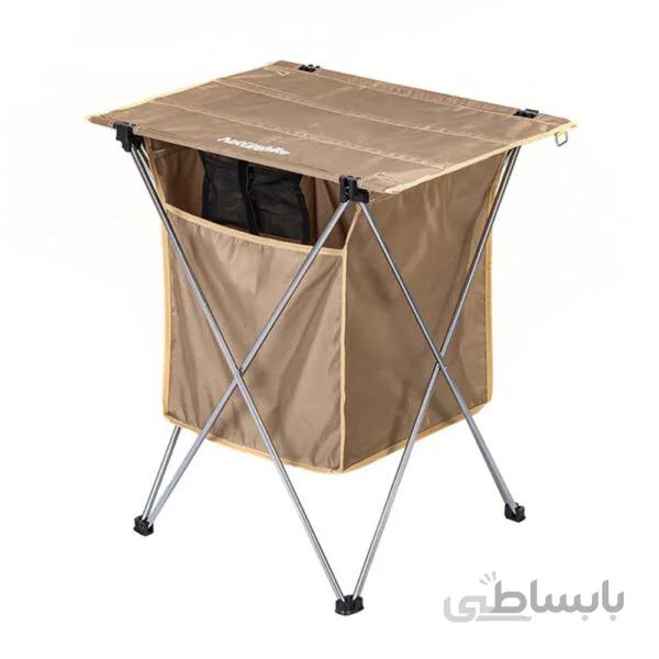 میز کمپینگ تاشو نیچرهایک مدل Soft Surface به همراه محفظه ذخیره سازی