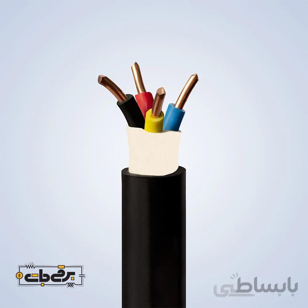 کابل مفتول 4 در 6 مس برند مازندران