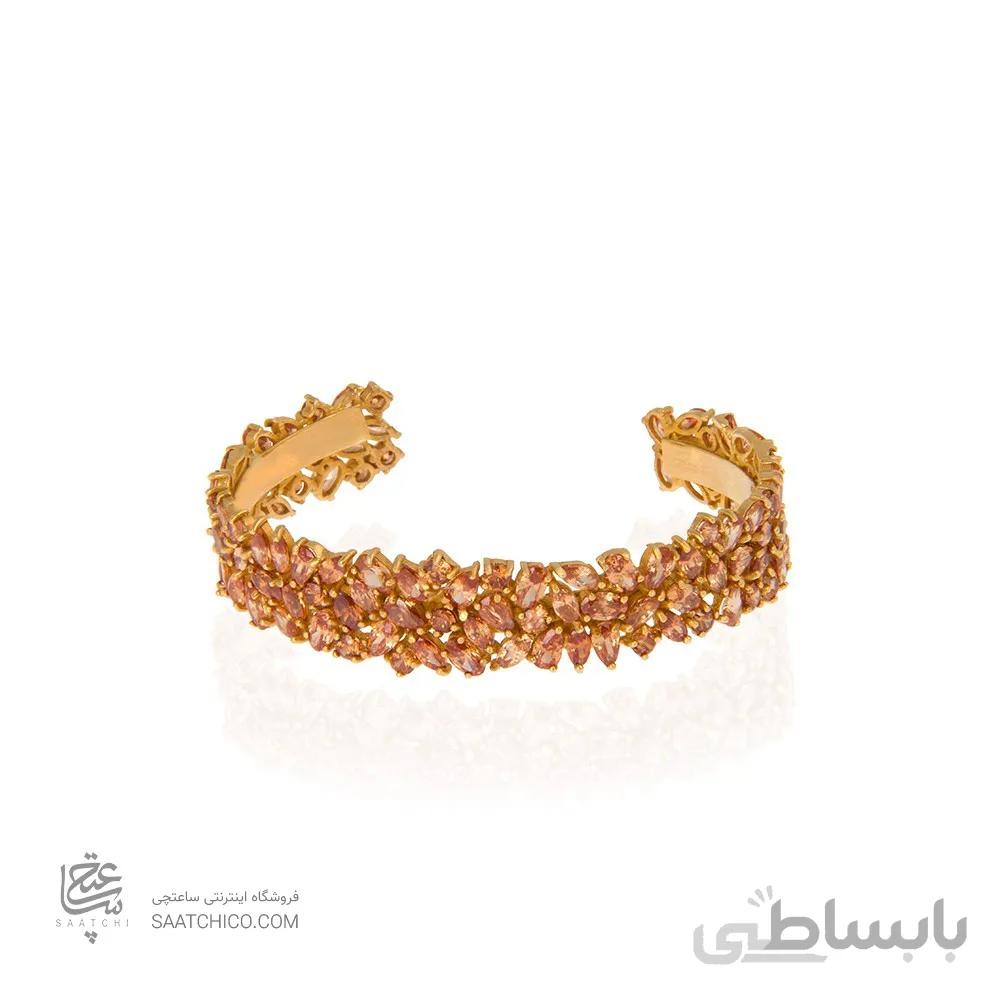 دستبند طلا زنانه با نگین کد CB308A