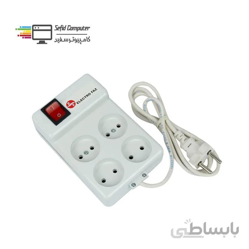 چند راهی برق 4 خانه الکتروفاز ا Electro Faz Power Strip
