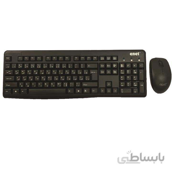 کیبورد و موس Enet مدل MK-130 USB با حروف فارسی