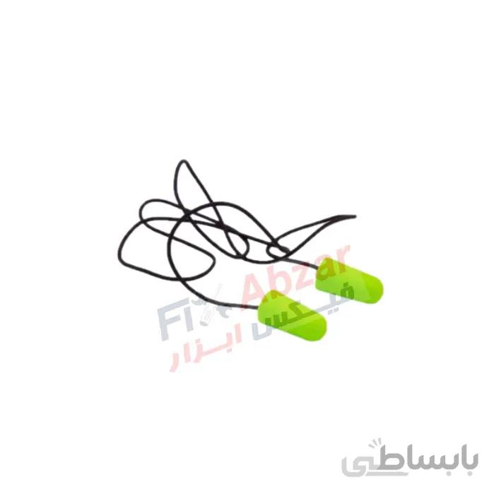 گوشی داخل گوش اسفنجی بندی یووکس Uvex سبز فسفری ا Earplug sponge uvex