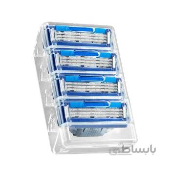 تیغ یدک اصلاح ژیلت مدل مچ تری توربو بسته ۴ عددی
