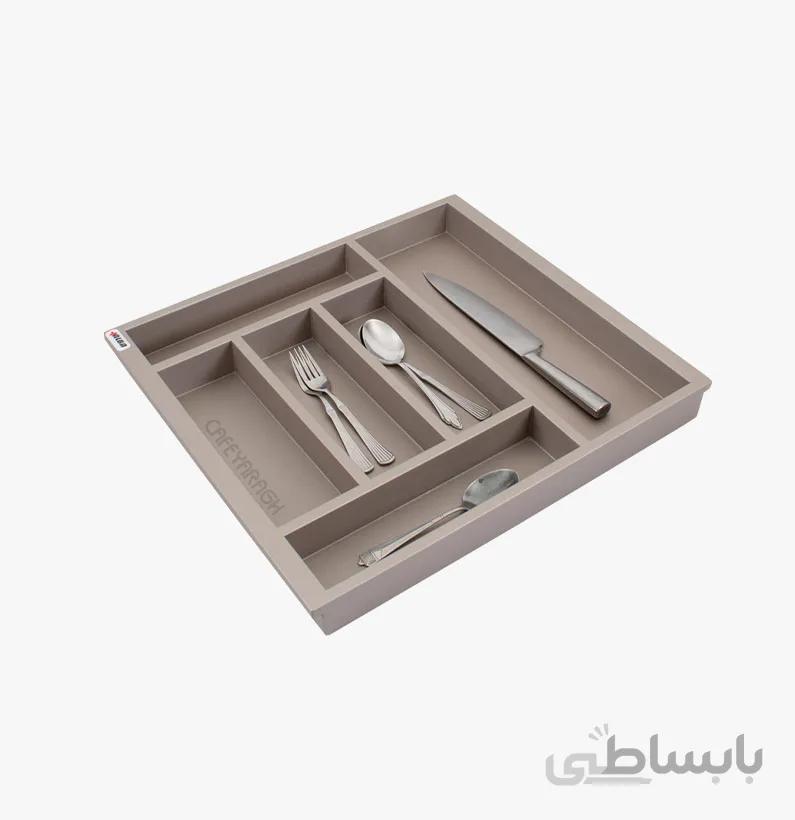 نظم دهنده چوبی کشویی بژ آلبا