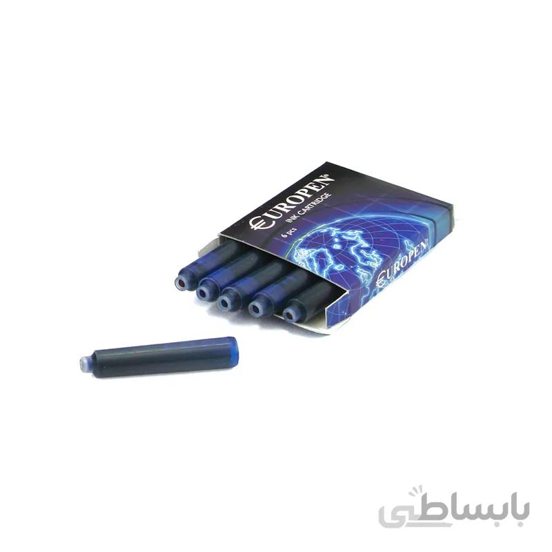 کپسول جوهر خودنویس یوروپن مدل EUROPEN INK CARTRIDGE آبی