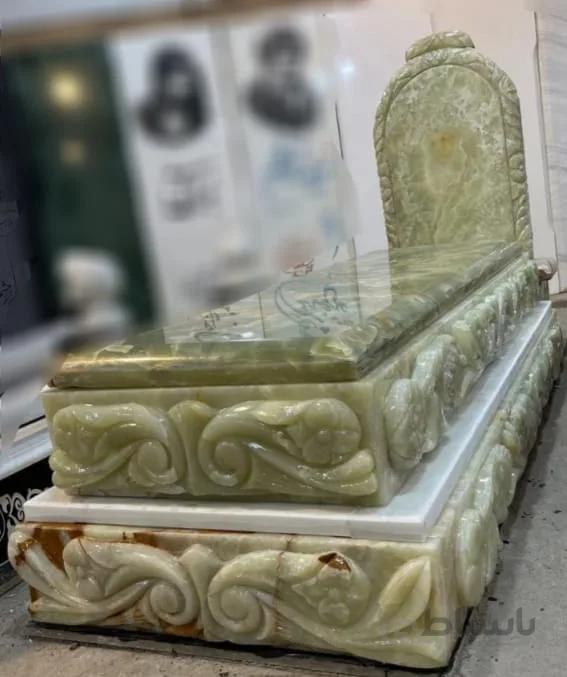 سنگ قبر مرمرسبز کد00896