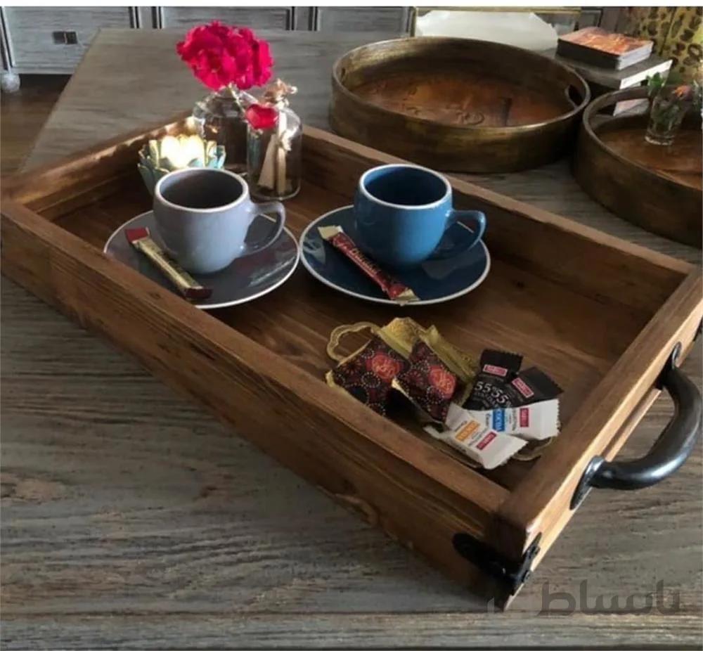 سینی چوبی دستساز ا Handmade wooden tray