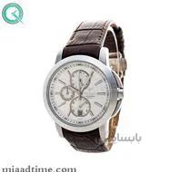 ساعت ویولت Violet زنانه اسپرت گرد چرمی استیل صفحه سفید کد 0409L