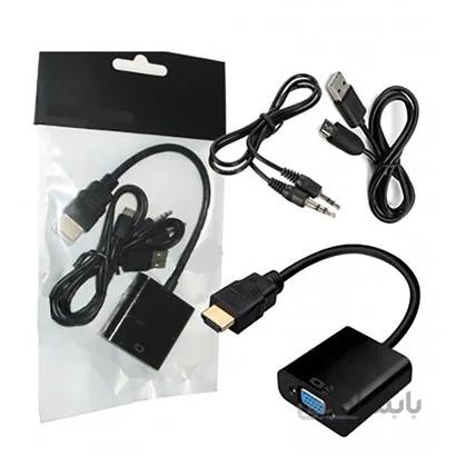 تبدیل HDMI به VGA به همراه ورودی صدا و پاور