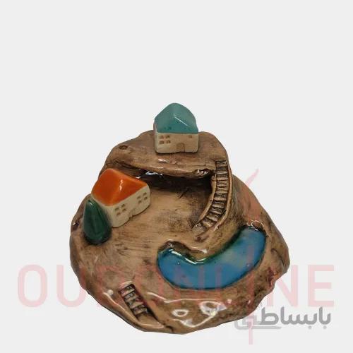 جاعودی شاخه ای و مخروطی طرح کلبه دو دوست جزیره 1 سرامیکی