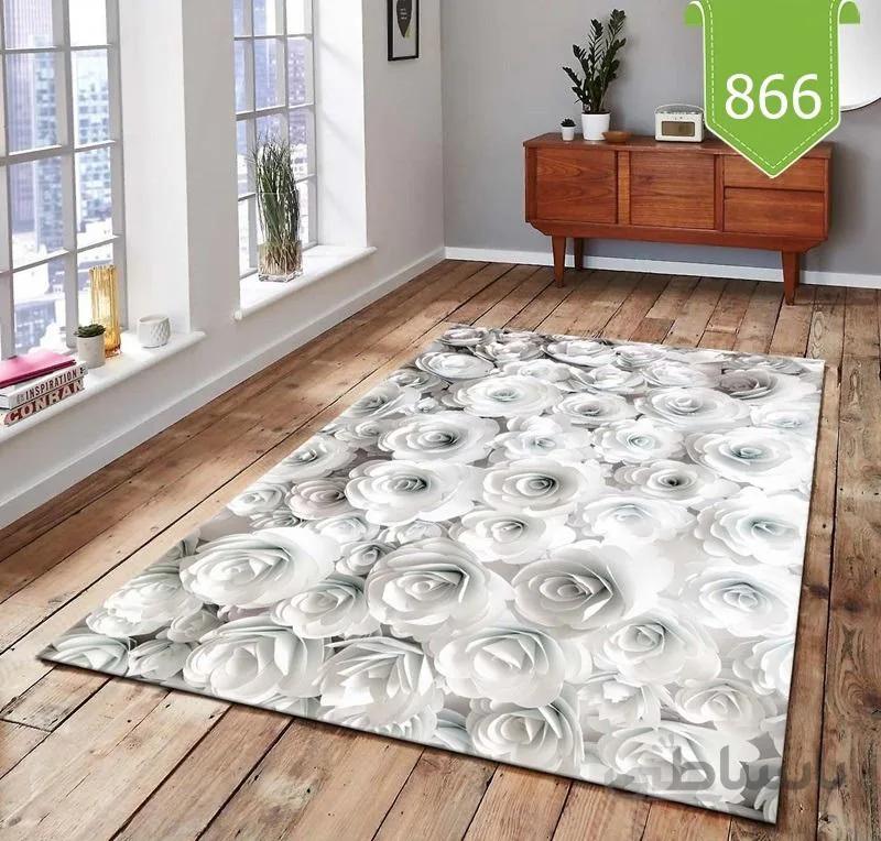 روفرشی کشدوز مخمل ترک کد 866 سایز 350*250 سانتی متر ( 9متری )