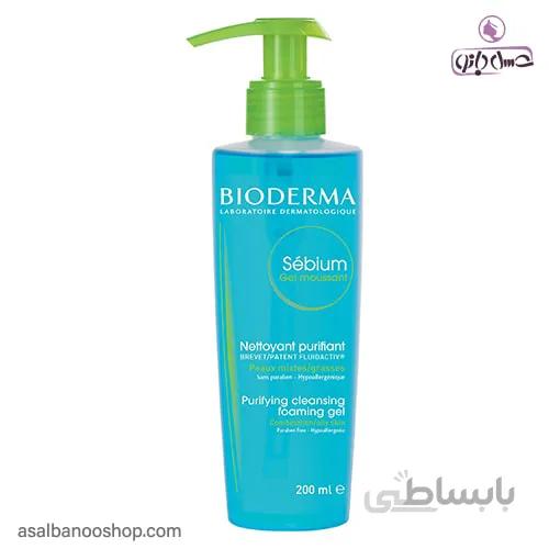 ژل پاک کننده فاقد صابون بایودرما Sebium Gel Moussant ا Bioderma Sebium Gel Moussant