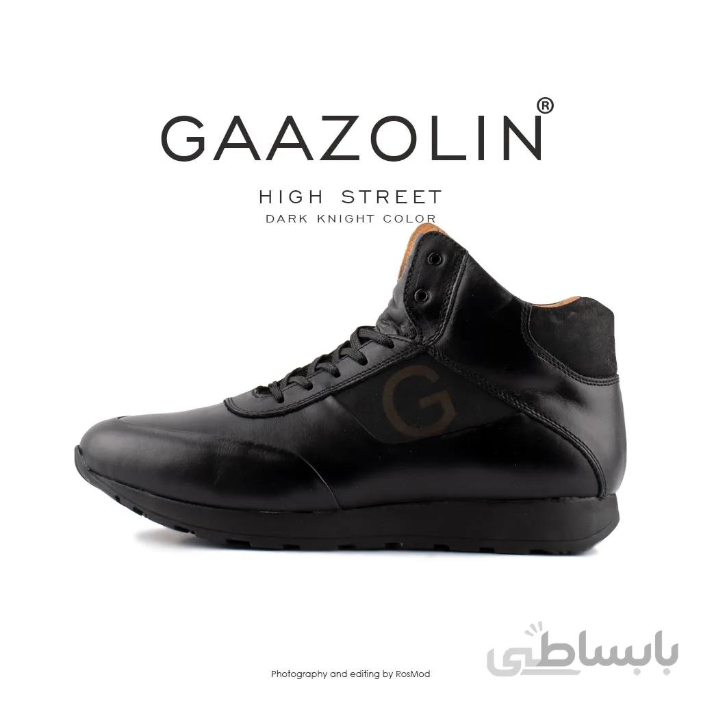 کتانی ساقدار استریت گازولین مشکی – GAAZOLIN High Street Dark Knight