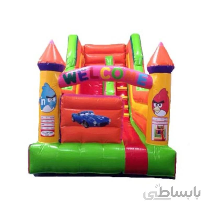 قلعه بادی شهر بازی مدل سرسره مدادی استپ دار