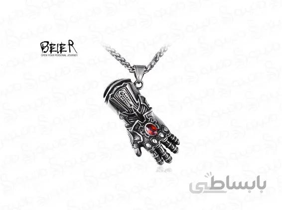 گردنبند مردانه دست تانوس استیل 11919