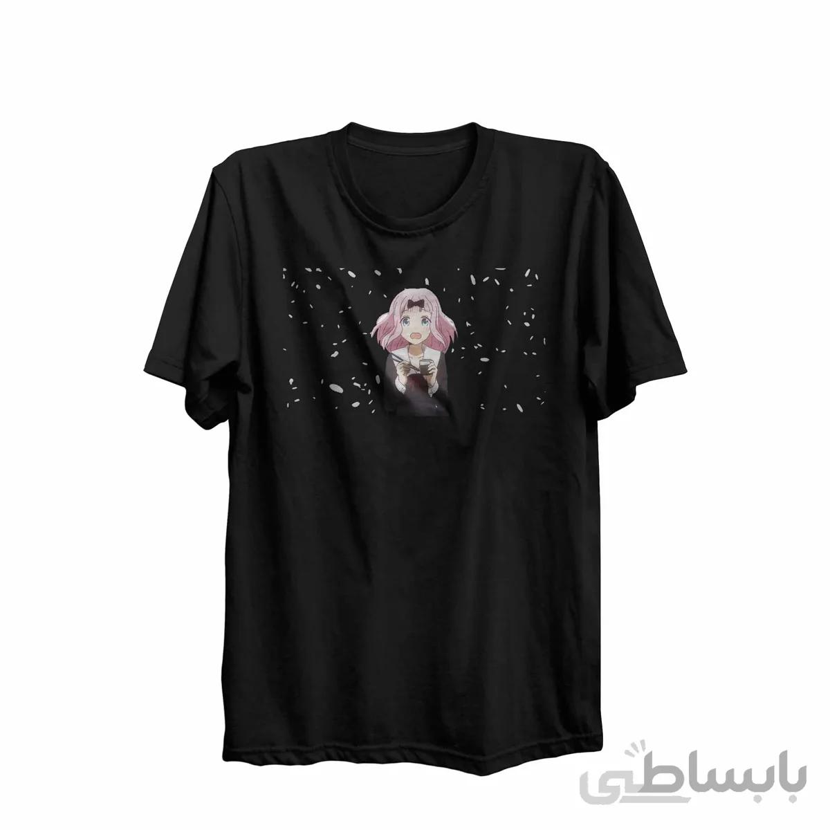 تیشرت یقه گرد مشکی طرح انیمه کاگویا ساما: عشق جنگ است Kaguya-Sama: Love Is War کد KCT10457 کد 284838