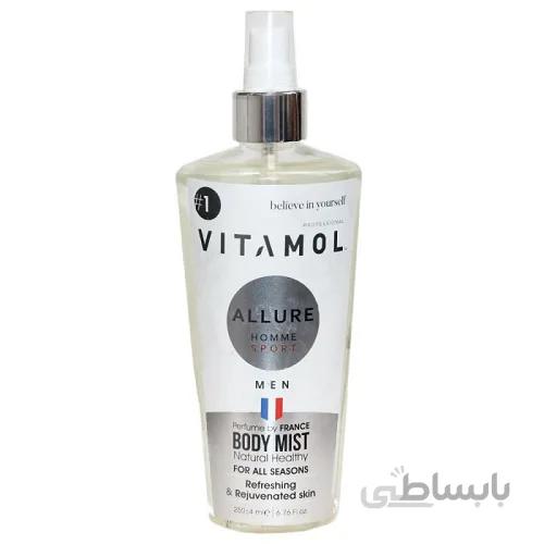 بادی اسپلش مردانه ویتامول مدل Allure Homme Sport حجم 250mL