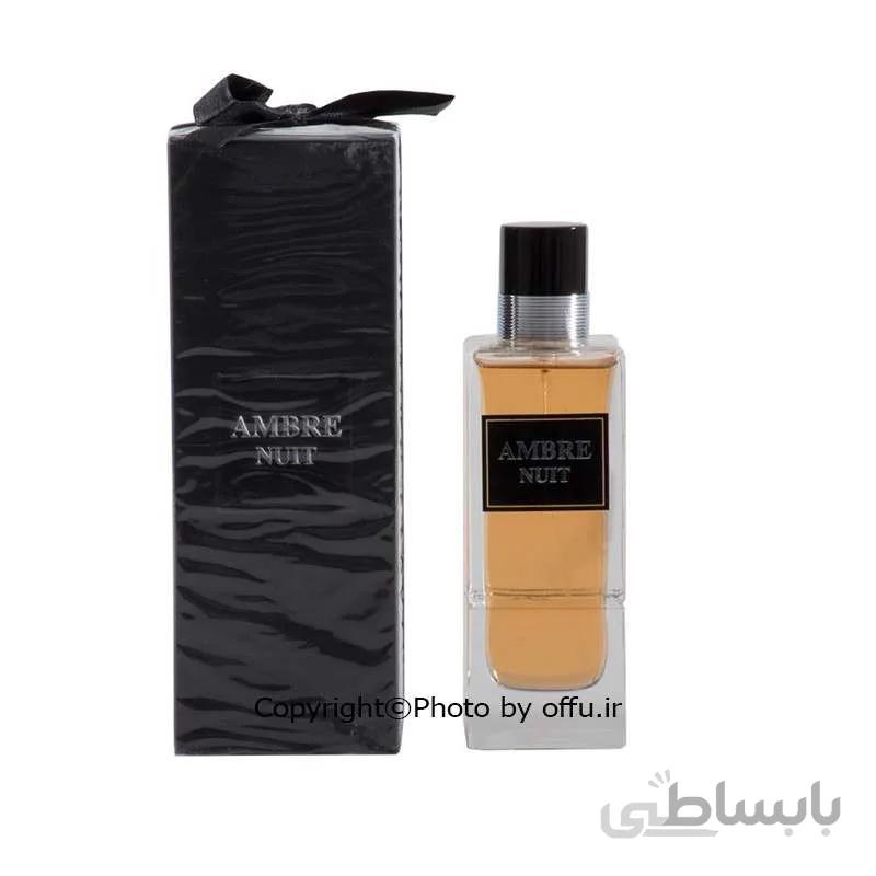 عطر مردانه فراگرنس ورد آمبر نویت (Ambre Nuit) حجم 100 میل ا FRAGRANCE WORLD Ambre Nuit for men