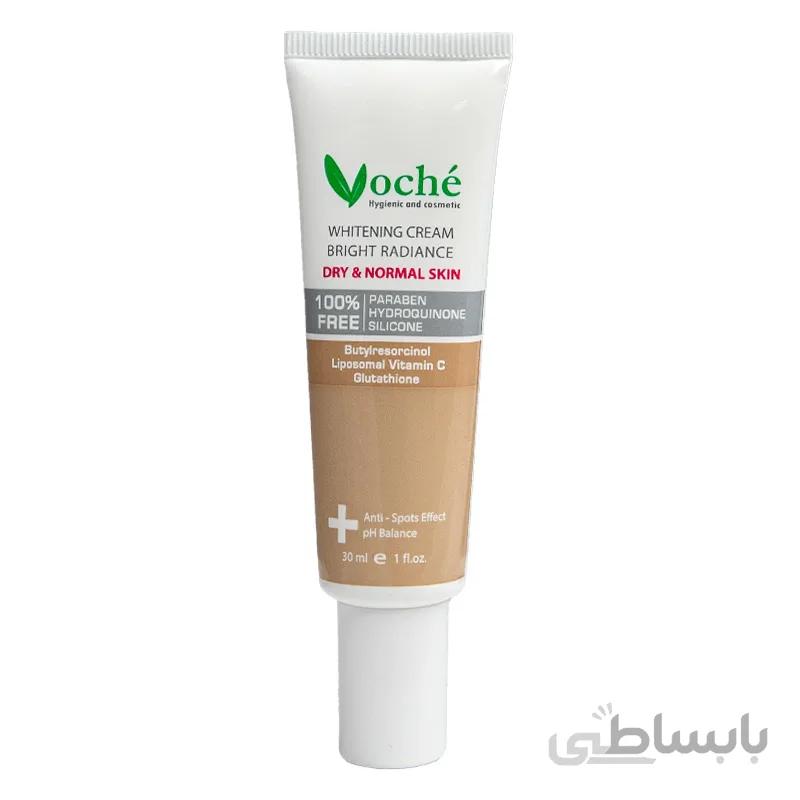 کرم رفع لک و تیرگی مناسب پوست معمولی و خشک 30 میل وچه ا Voche Brightening Cream For Dry Skins