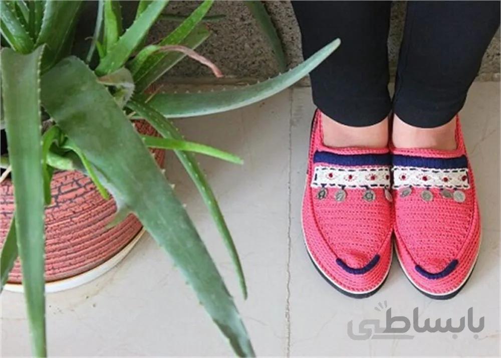 گیوه دست دوز گلدوزی شده کد 15 ا Handmade embroidery sneaker code 15