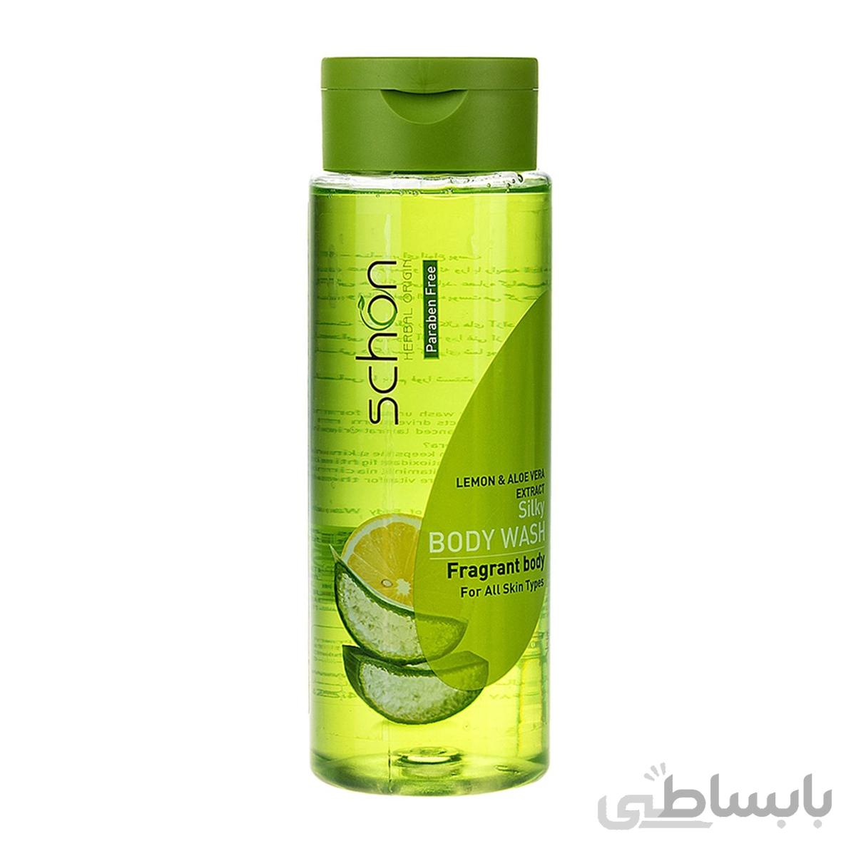 شامپو بدن شون با عصاره آلوئه ورا و لیمو 420 میل ا Schon Lemon & Aloe Vera Body Wash 420ml