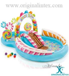 استخر بادی سرسره دار آبنباتی اینتکس