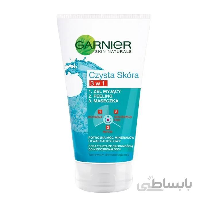 ژل شستشوی صورت گارنیر پوست چرب Garnier Czysta Skóra 3 in 1