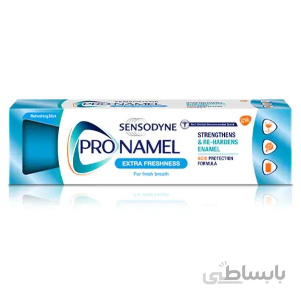 خمیر دندان پرونمل pronamel اکسترا فرش سنسوداین اصل انگلیس | ضد پوسیدگی، خوشبوکننده دهان | 75 میل ا Sensodyne Pronamel Extra Freshness Enamel Care Toothpaste for fresh breath 75ml