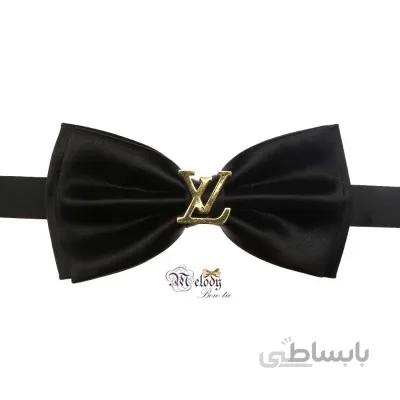 پاپیون سری مندو - مردانه (سیاه مات طرح لوئی ویتون)