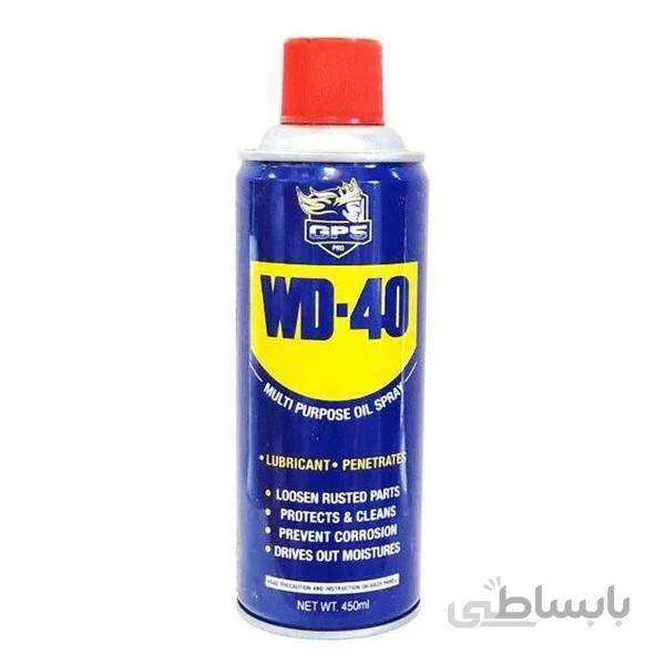 اسپری روان کننده جی پی اس گل پخش مدل WD-40 حجم 450 میلی لیتر