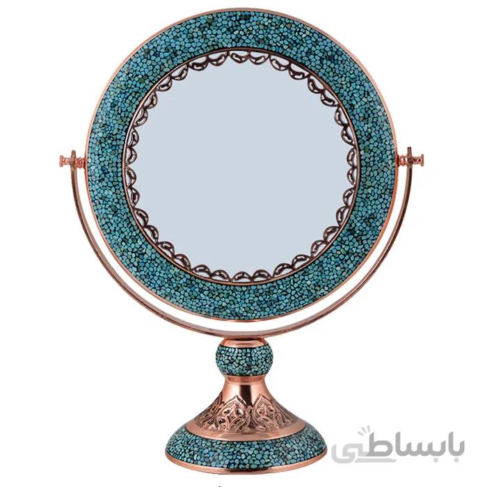 آینه فیروزه کوب اثر آقاجانی ارتفاع 51 سانتی متر کد AF-22