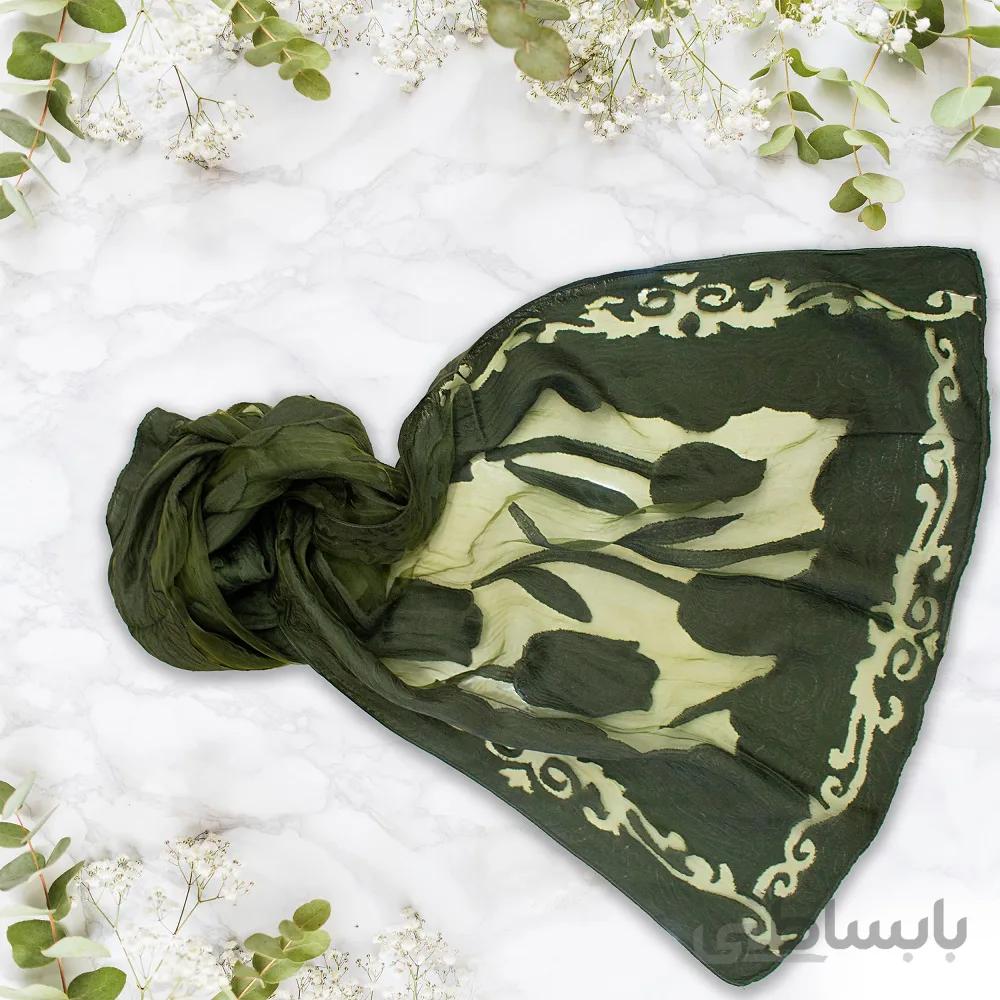 شال مجلسی ویسکوز طرح گل ماچو 2285