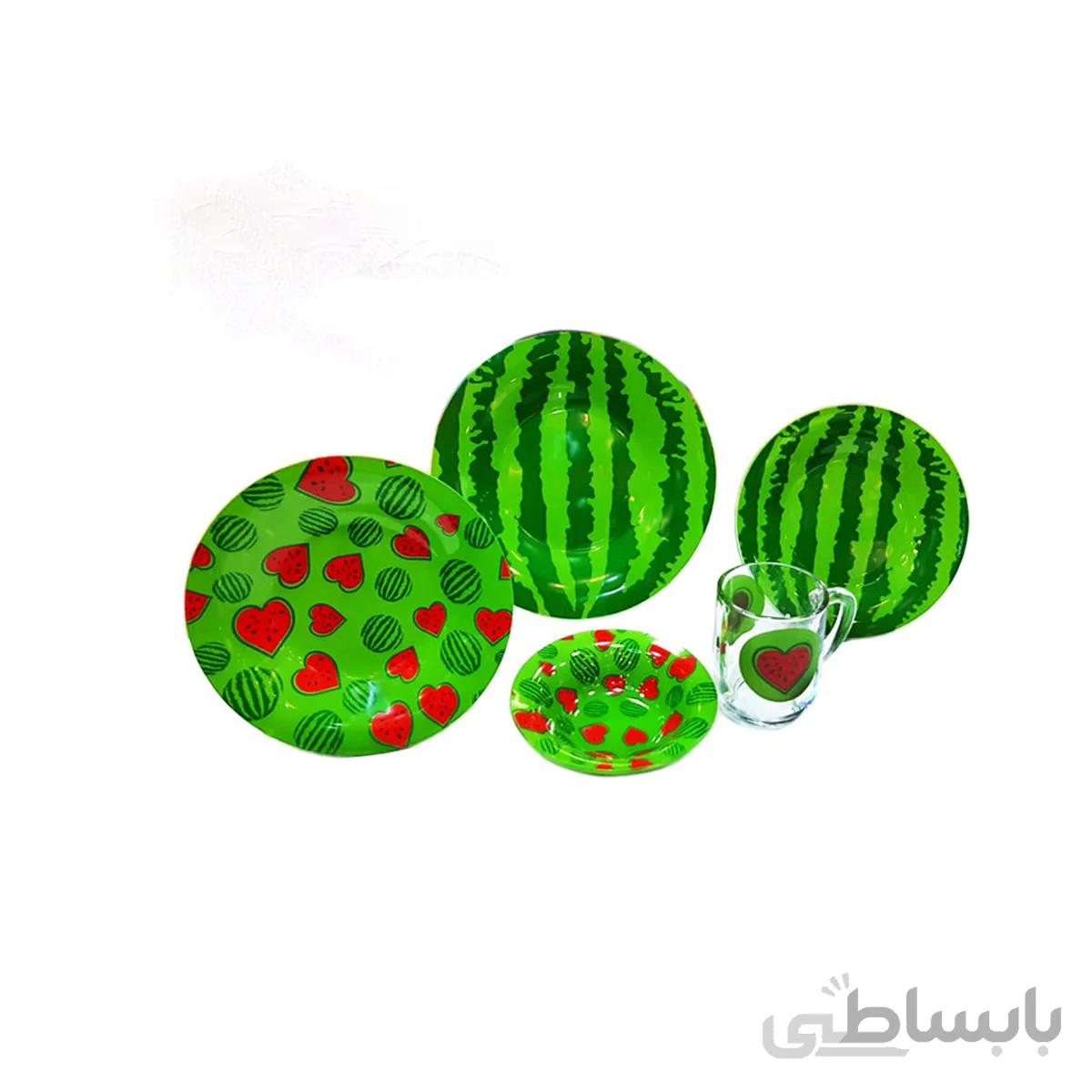 سرویس غذاخوری 5 پارچه آذین اوپال طرح یلدا