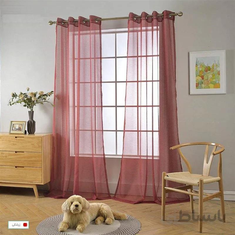 پرده پانچی کد H01 حریر ساده آماده 150 عرض و ارتفاع تا 280