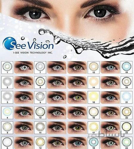 لنز چشم 24 رنگ سی ویژن SEE VISION