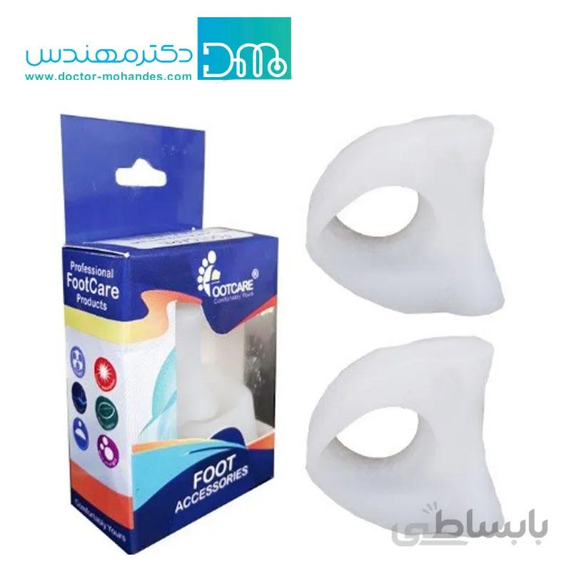 فاصله دهنده سیلیکونی تک انگشتی ضد پینه فوت کر مدل FOOTCARE One Finger Dipped Punch S-015