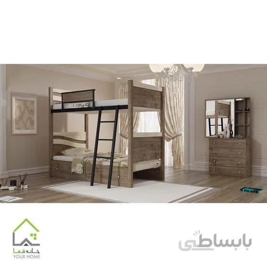 تخت خواب دو طبقه آریا