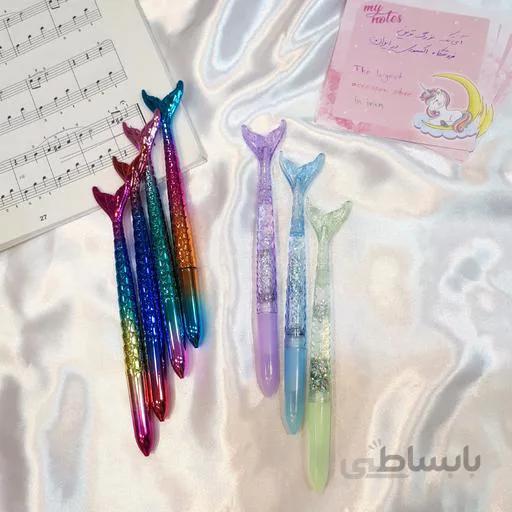 روان نویس فانتزی طرح پری دریایی کد 04 ا Mermaid Design Rollerball Pen No.04