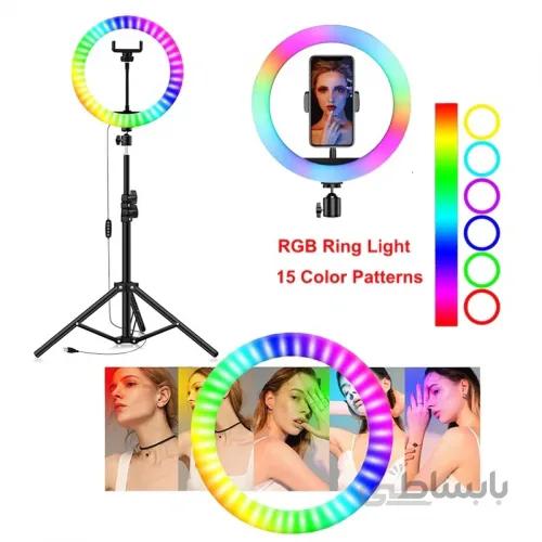 رینگ لایت حرفه ای RGB LED SOFT RING LIGHT MJ26 ا RGB LED SOFT RING LIGHT MJ26