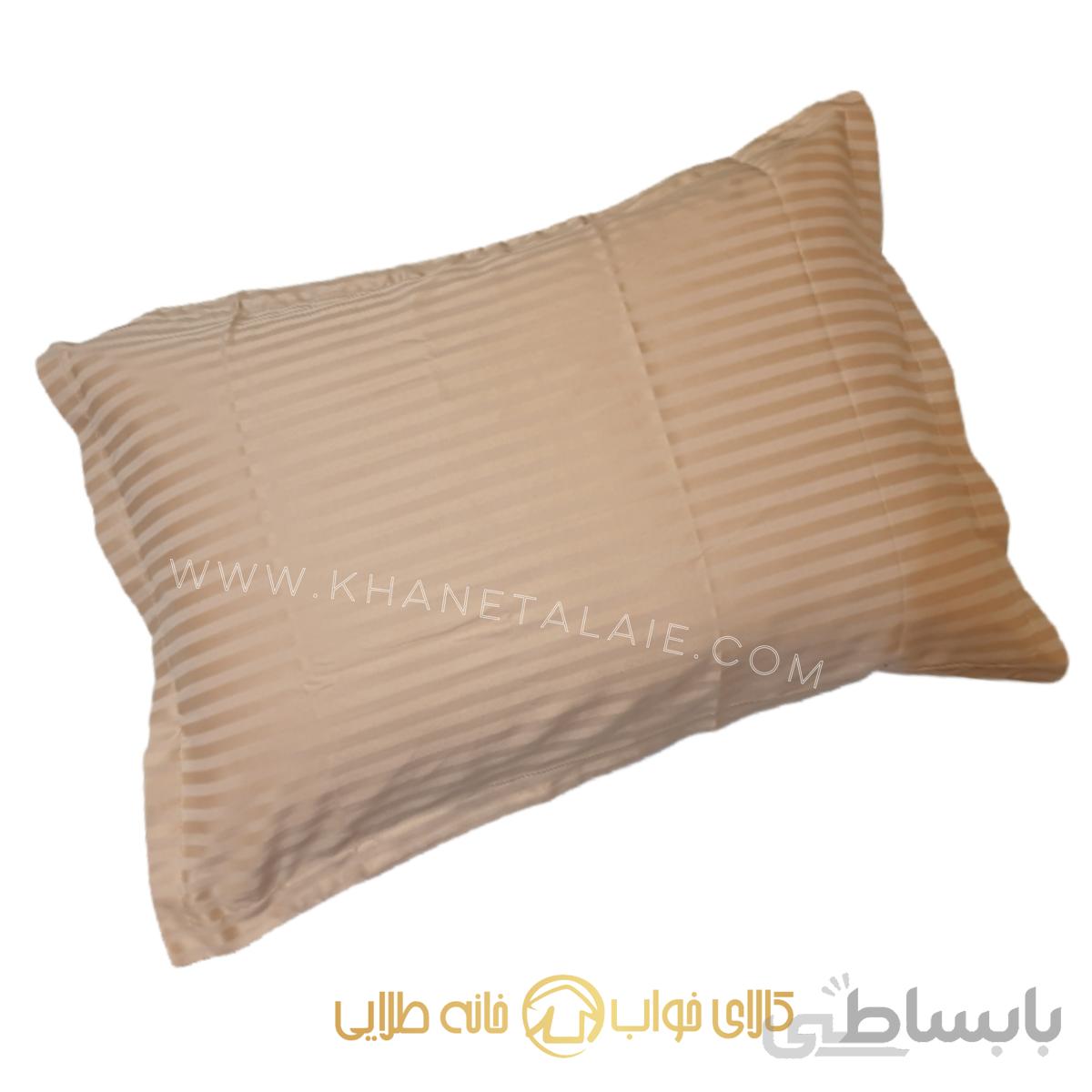 روبالشی ۷۰*۵۰ طرح هتلی بژ برند فالنا