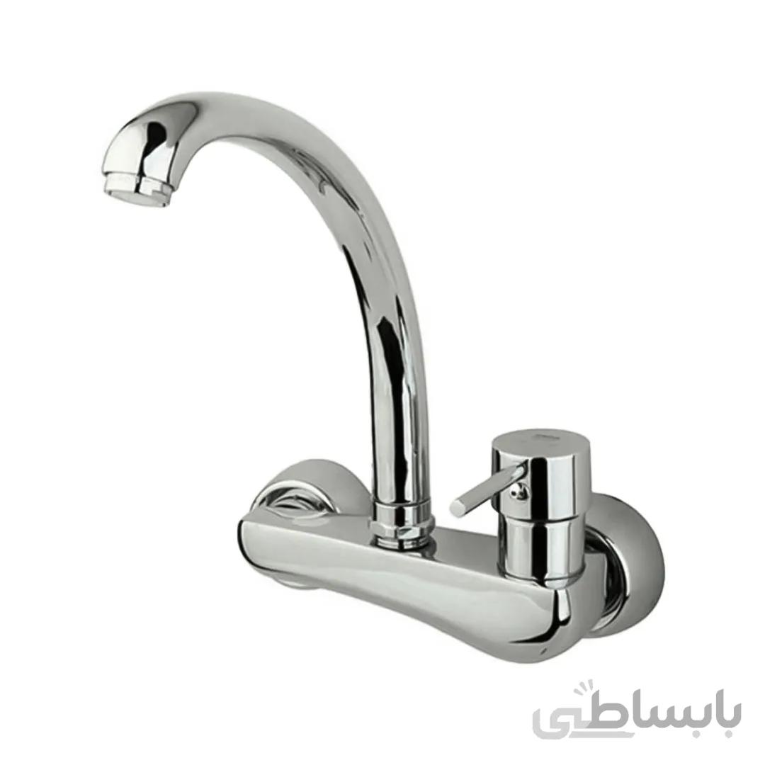 شیر ظرفشویی دیواری راسان مدل پانیا با علم صدف ا شیر ظرفشویی دیواری راسان مدل پانیا با علم صدف