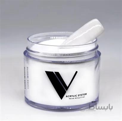 پودر سفید اکلیلی کاشت ناخن 50 گرم برند وی Luxe White