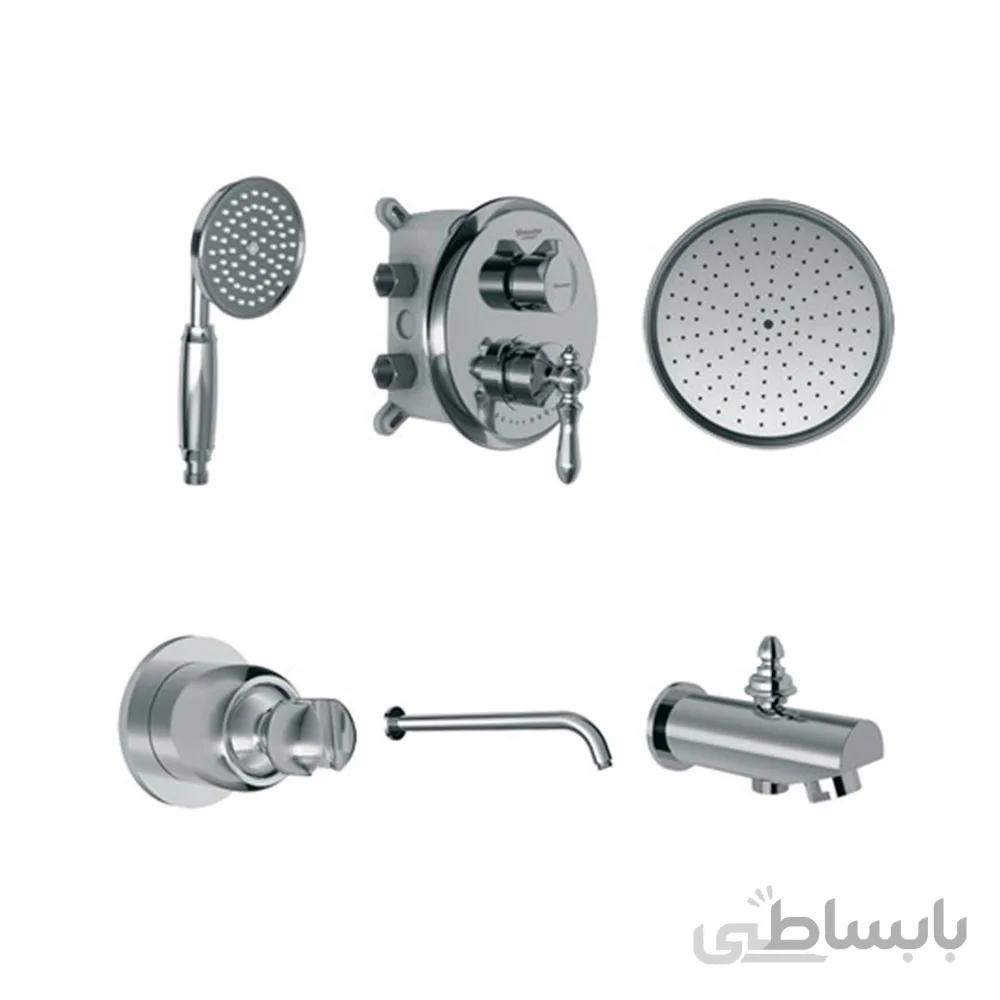 شیر توکار حمام شودر مدل زیگموند طلا
