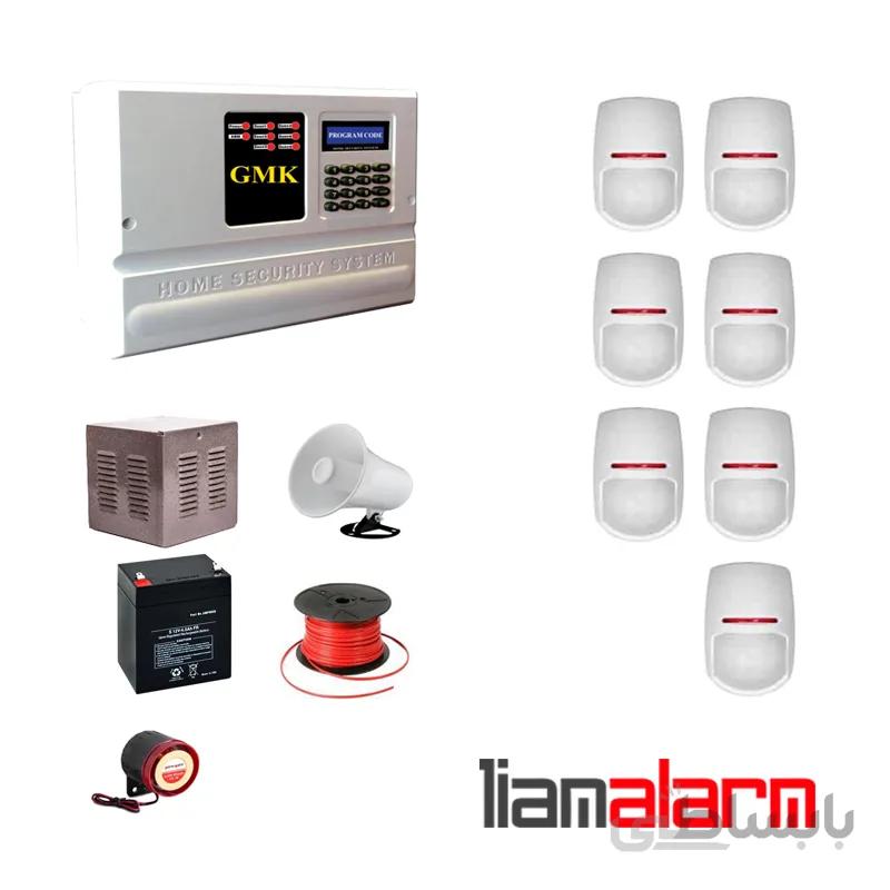 پکیج دزدگیر اماکن باسیم مدل جی ام کا سیم کارتی و تلفنی GM910PY7