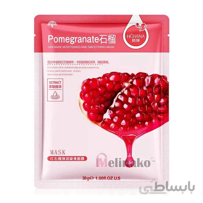 ماسک صورت انار رورک مدل hchana grenade moistening and smoothing mask حجم 30گرم