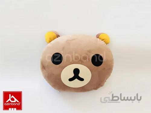 بالش فانتزی خرسی نسکافه ای ا بالش فانتزی خرسی با پارچه مخملی